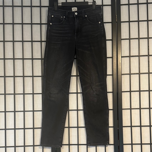 J. Crew Denim - J. Crew Denim 9” Vintage Straight Distressed Black Pants Size 27 Re-Imagined